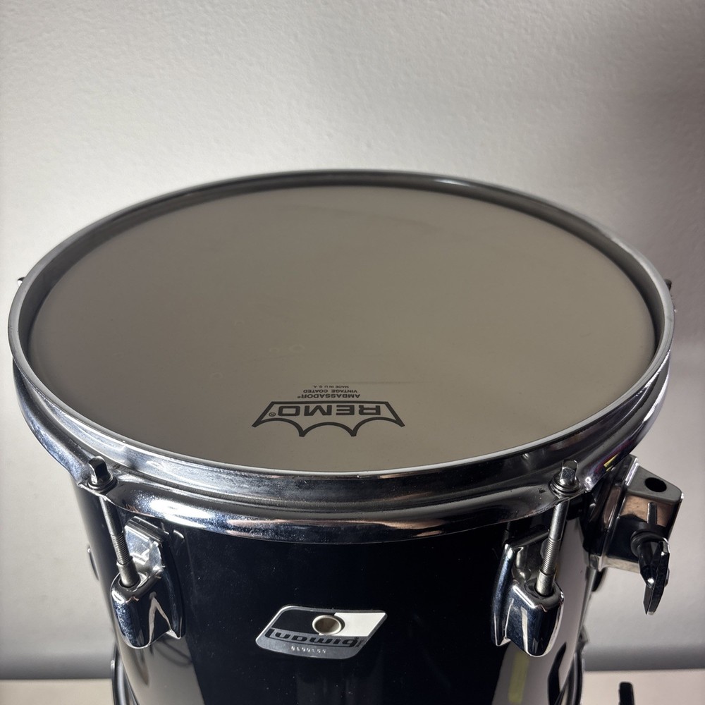 Ludwig Tom Drum Set FLAT BLACK 13x13