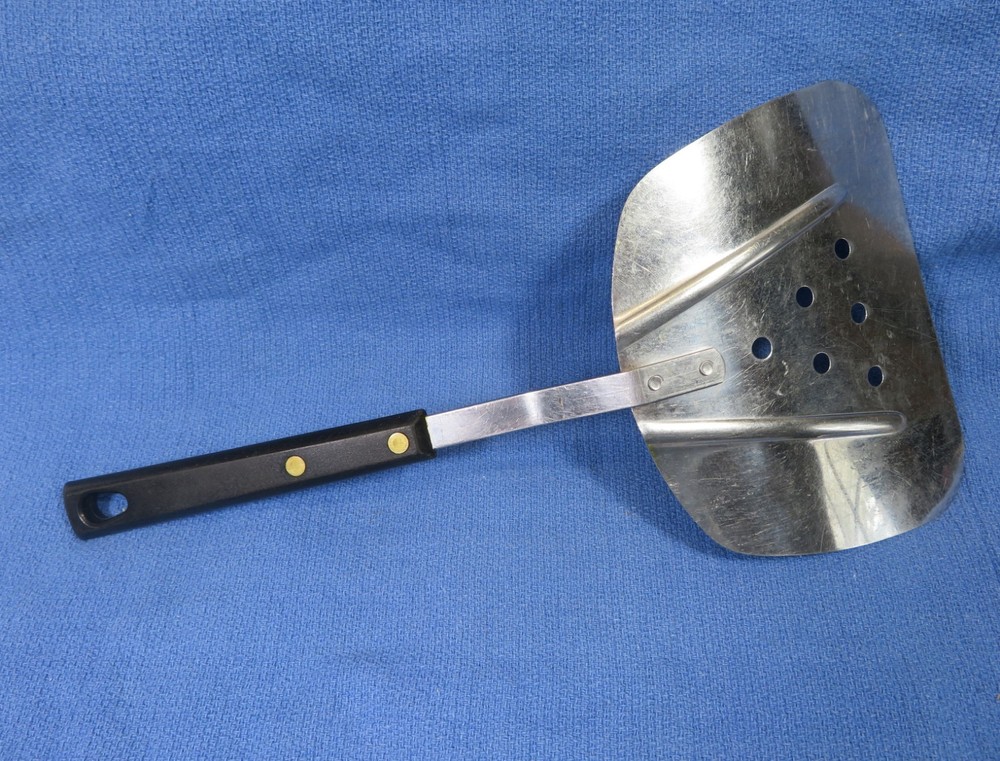 Vintage Large End Spatula Flipper Black Bakelite Handle Robinson