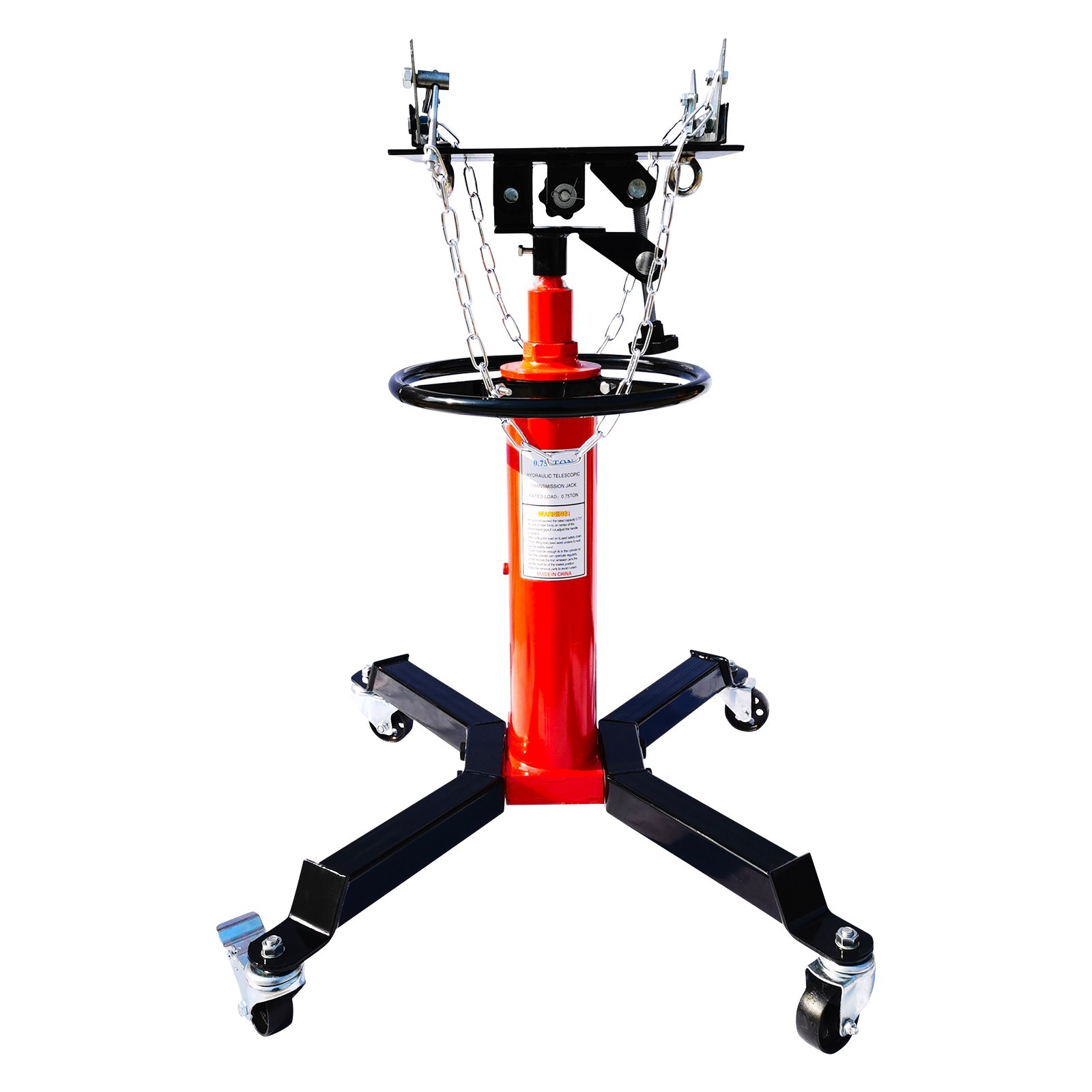 1600LBS 2 Stage Hydraulic Transmission Jack w/360 Swivel Wheel Lift Hoist