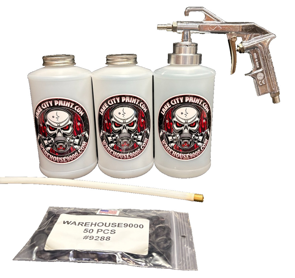 Complete Semi-Pro Undercoating Gun - Straight Wand Kit (3 W Quart Bottles)