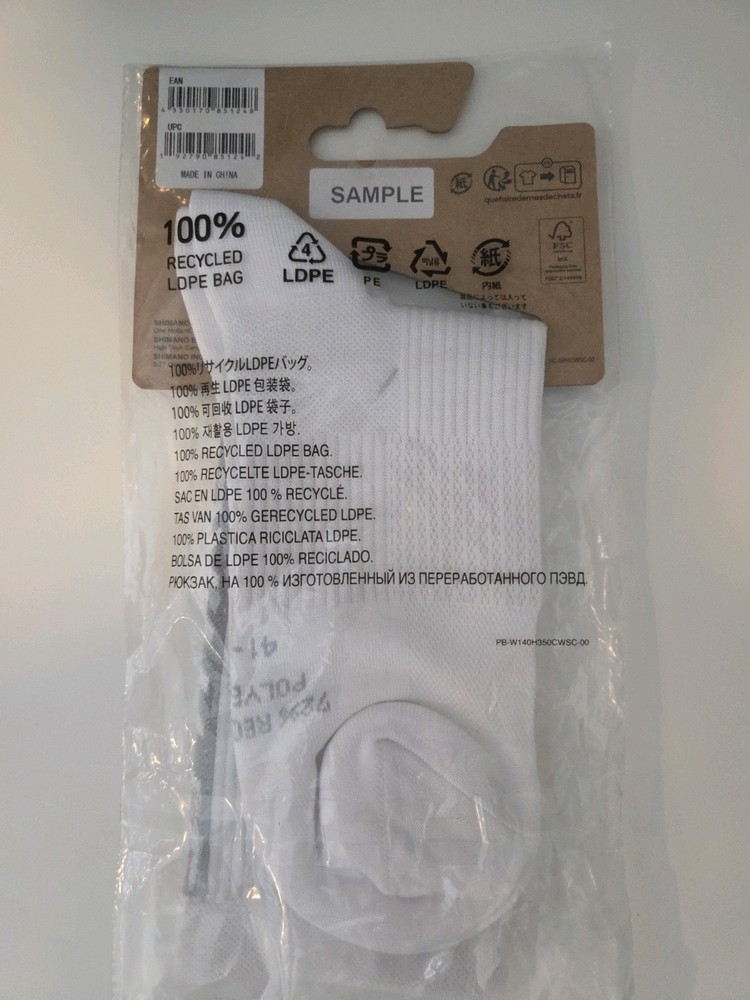 Shimano S-Phyre Flash Socks M-L 41-44 White