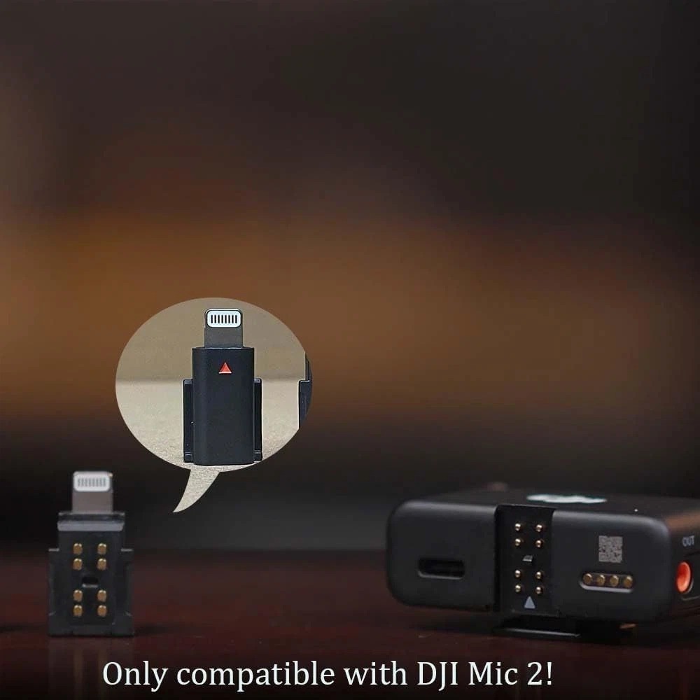 Original Mobile Phone Adapter for DJI Mic 2 (Lightning) - Compatible with...