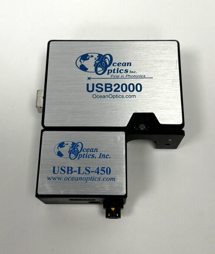 Ocean Optics Inc. USB2000 FiberOptic Spectrometer & USB-LS-450 Blue Light Source