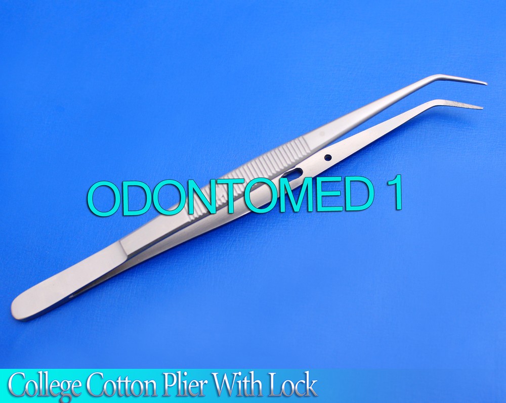 College Cotton Plier with lock Surgical Instruments