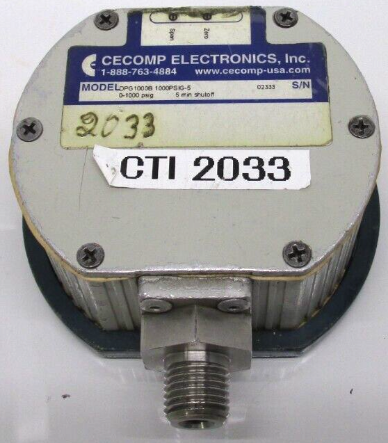 Cecomp DPG1000B 1000PSIG-5 Digital Pressure Gauge BR.