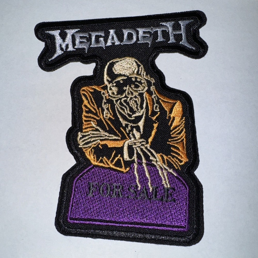 MEGADETH ..PEACE SELLS ..SHAPED EMBROIDERED PATCH