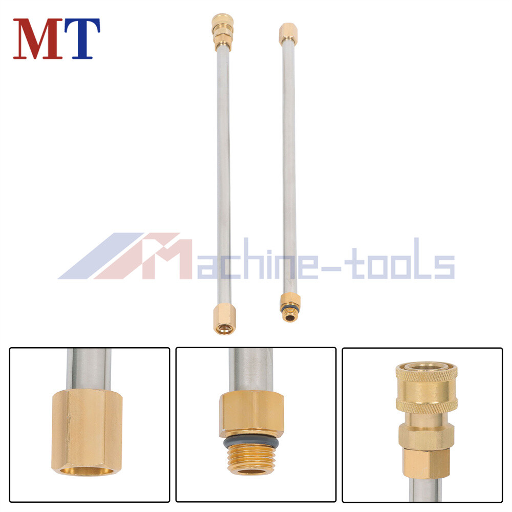 High Pressure Washer Gun Extension Wand Lance Gutter Cleaner Nozzles Kit 4000PSI