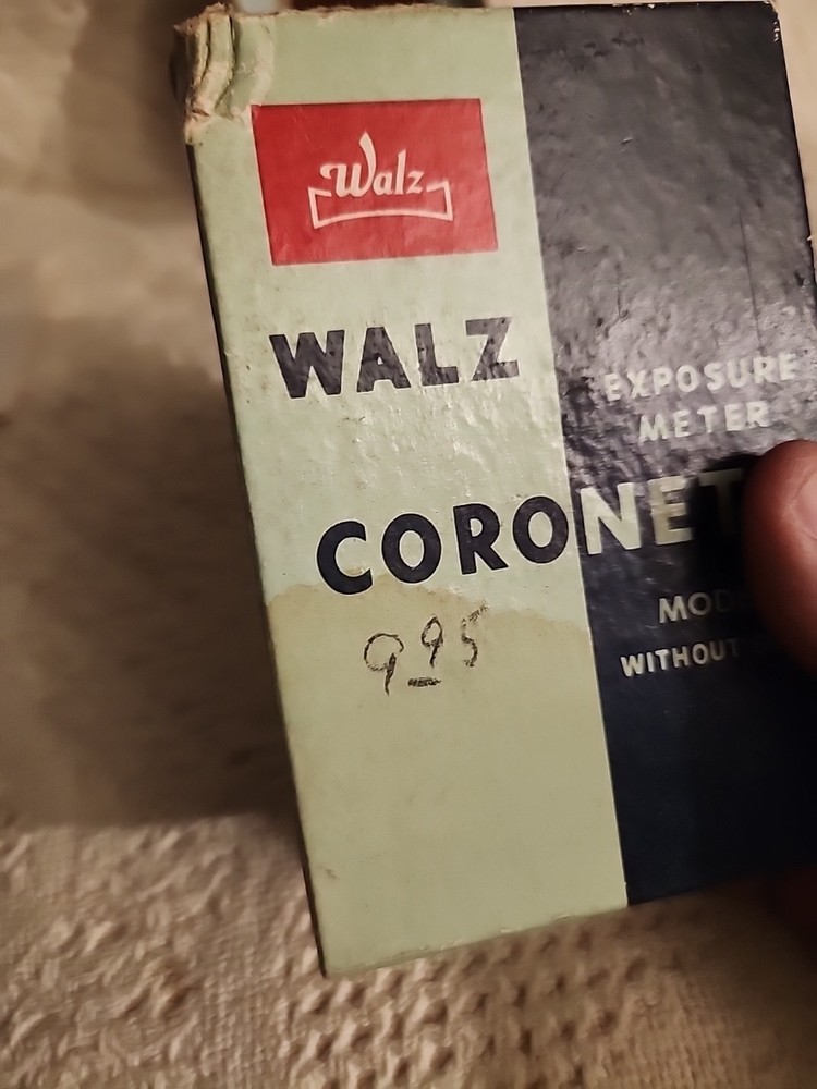 Walz Coronet B Model II Exposure Meter w/ Case, Box & Paperwork