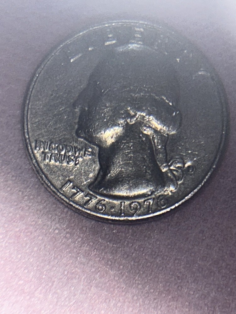 1776-1976 D Bicentennial Quarter Doubled Die Reverse DDO Error RARE