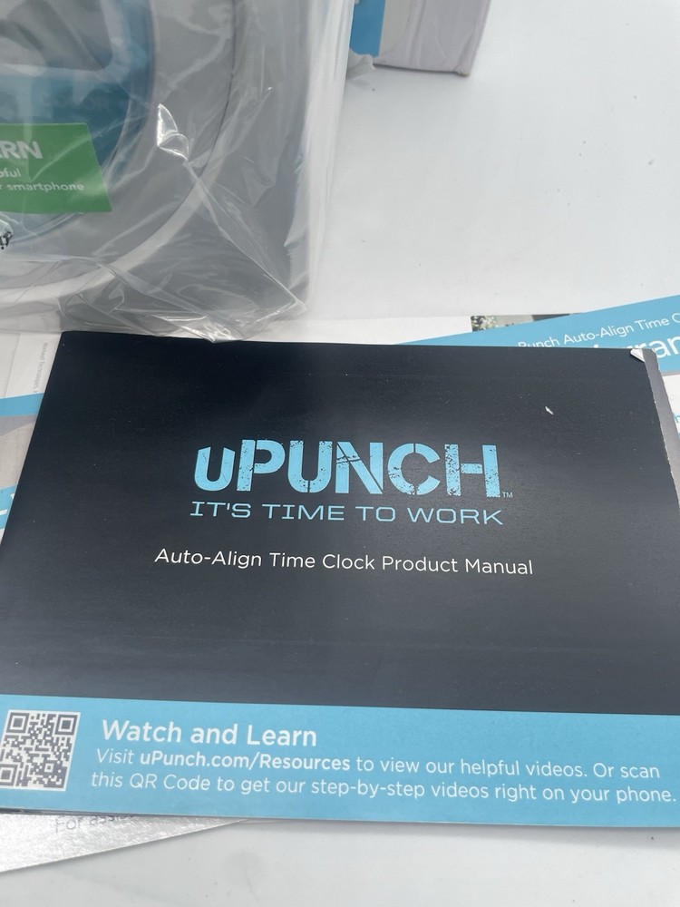 uPunch FN1000 Smart Time Clock System for Small Business: Auto Align Punch Clock