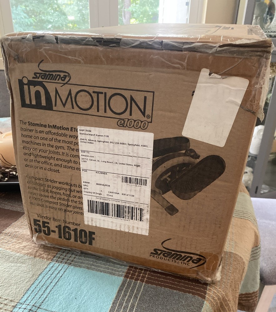 Stamina Inmotion E1000 Compact Lower Body Cardio Workout Strider Machine, Silver