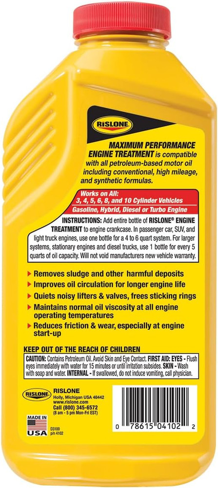 Rislone XTREME LUBE Engine Treatment 16.9 oz Maximum Performance Additive