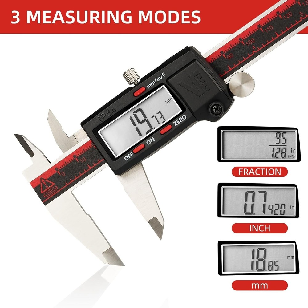 Precision Measuring Tool, Inch/Metric/Fraction Conversion