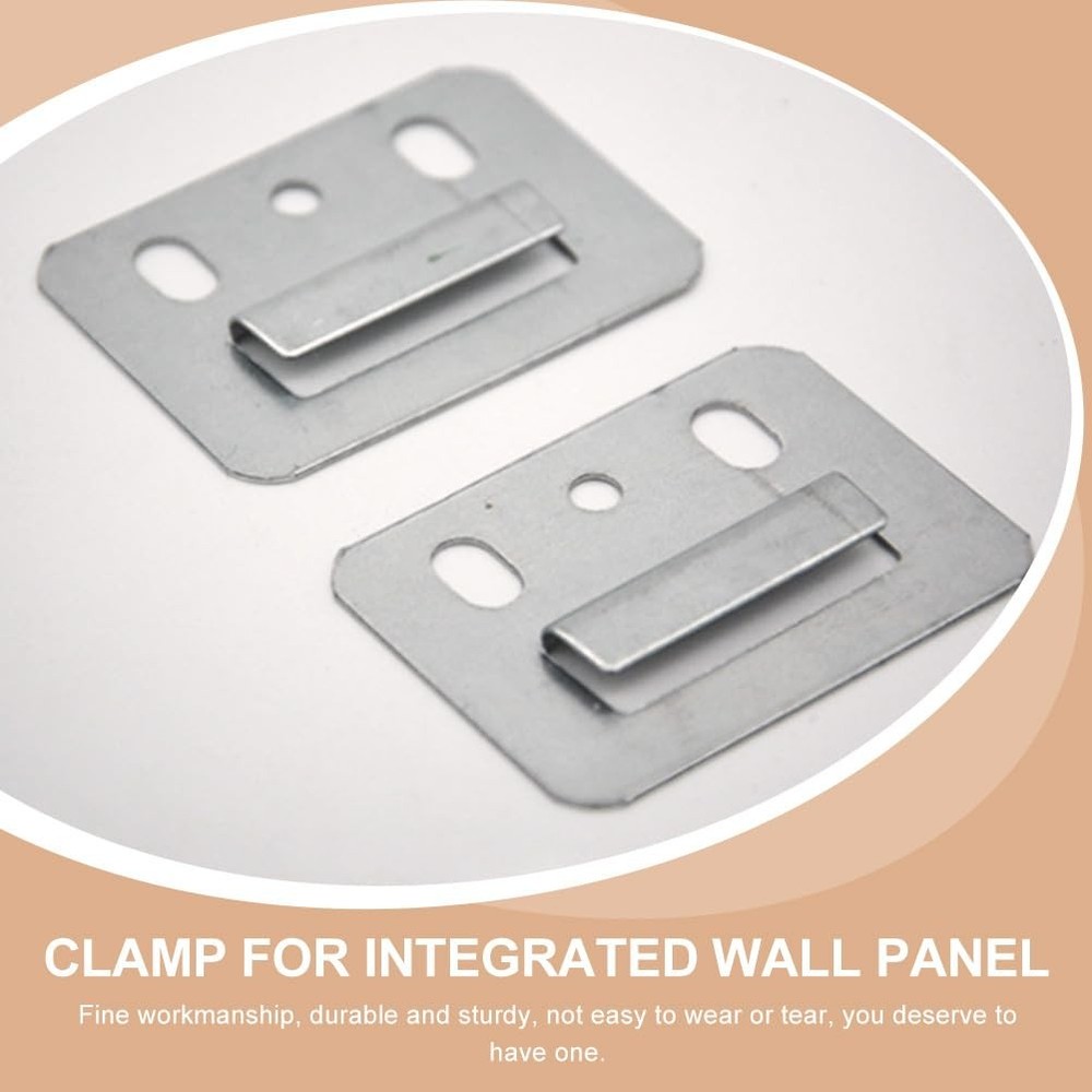 100 Pcs Wall Buckle Interlocking Hanging Bracket Couch Clips Wall Panel Fixings