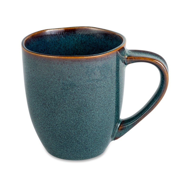 Rustic Ceramic Coffee Mug 14oz Handmade Dishwasher Microwave Safe Cozy Kitchen