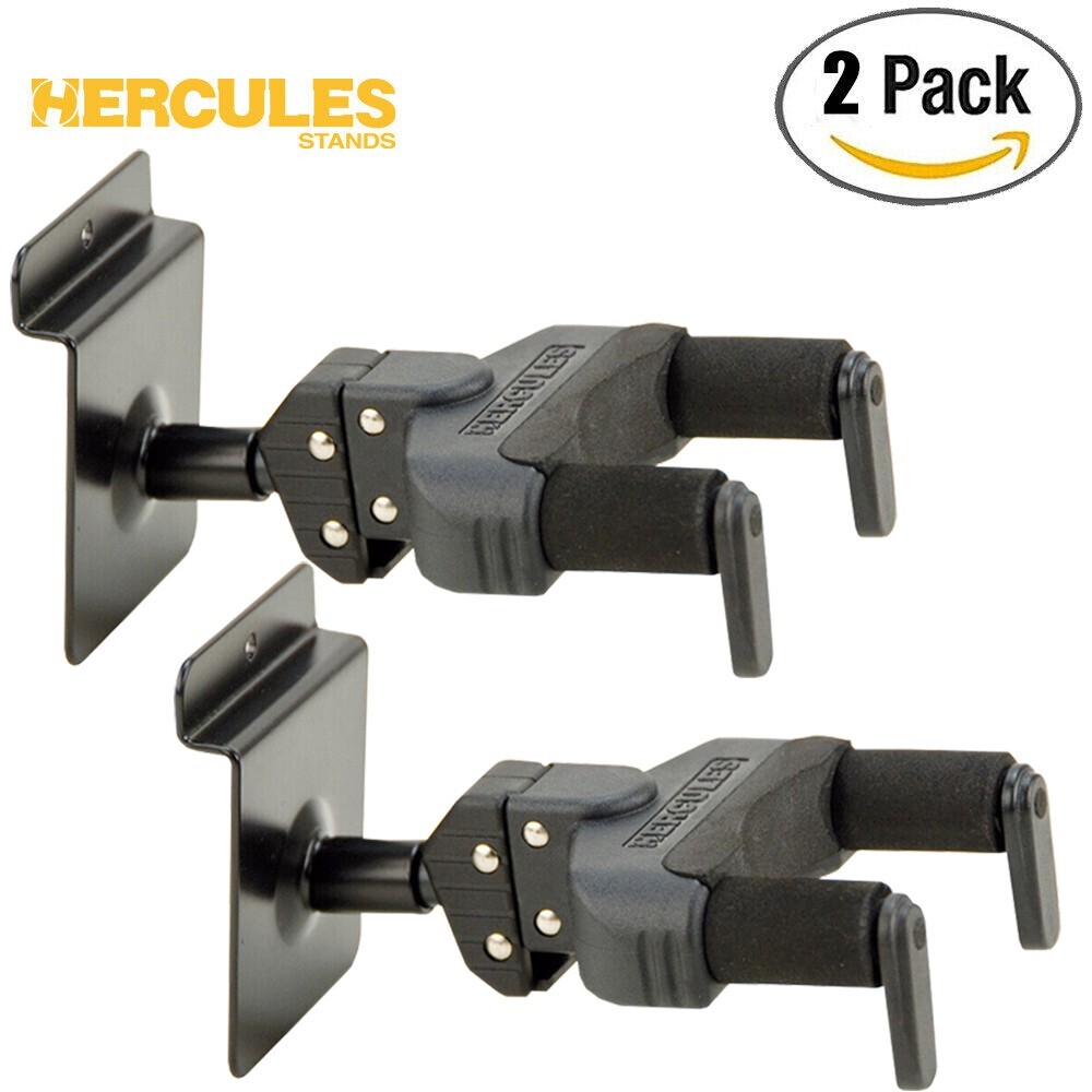 2-PACK Hercules GSP39SB Grip System Guitar Hanger, Slat Wall Mount, Short Arm