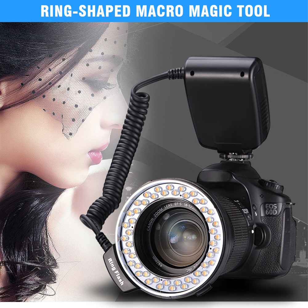 New Macro LED Ring Flash Light RF 550D For DSLR Cameras