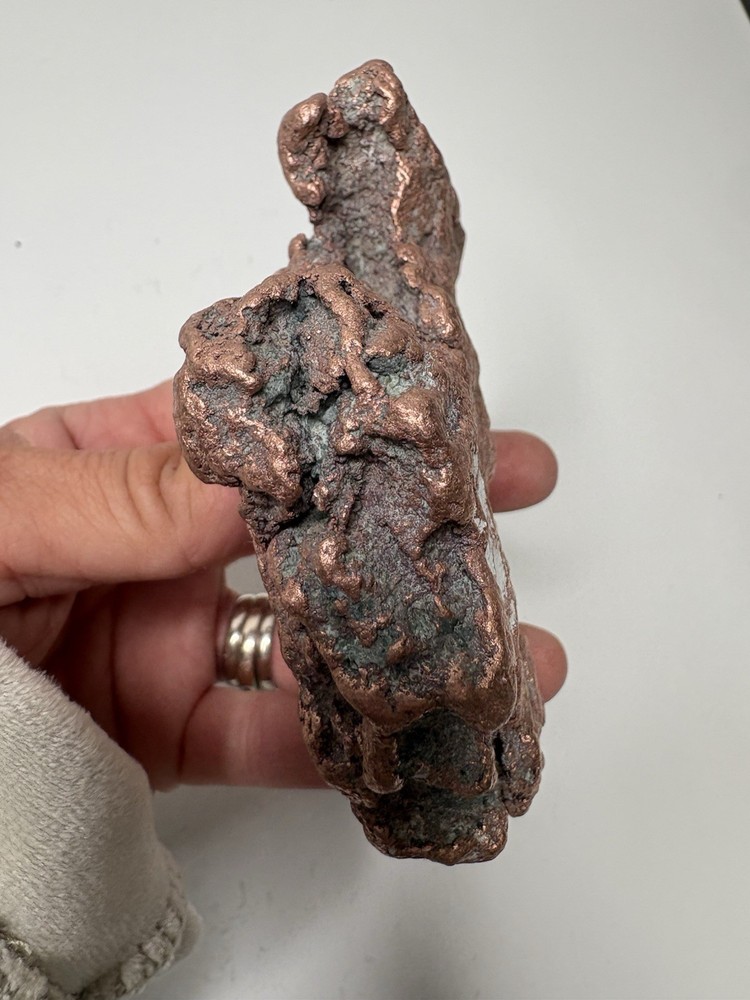Pure Native Michigan Solid Copper Nugget Specimen Keweenaw Peninsula Mineral
