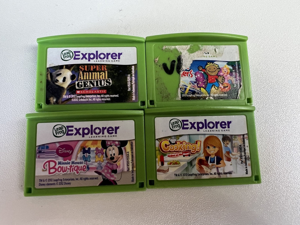 LeapFrog Explorer Learning Game Bundle – 4 Games - Fully Tested