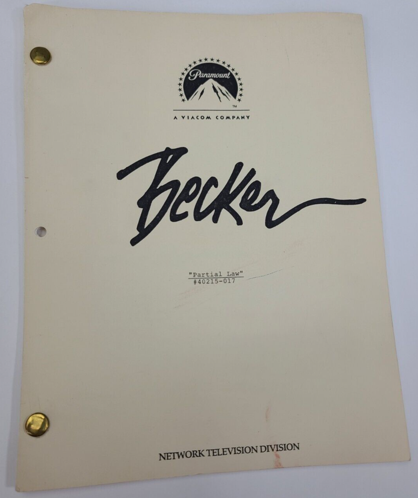 BECKER / Michael Markowitz 1999 TV Script, Ted Danson "Partial Law"