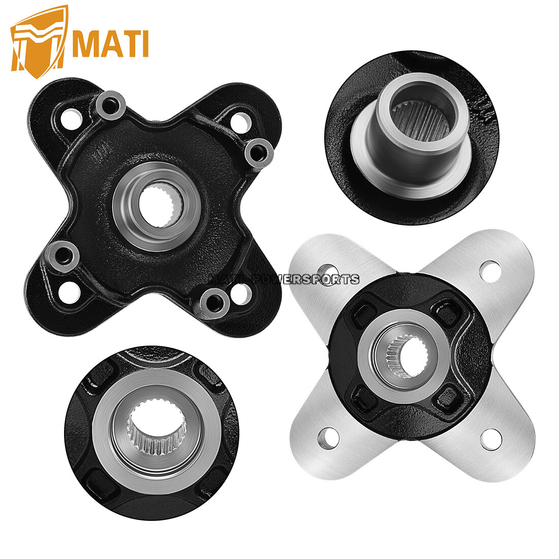2 X Front or Rear Wheel Hubs & Bearing Studs kits for Polaris RZR 900 2015-2020