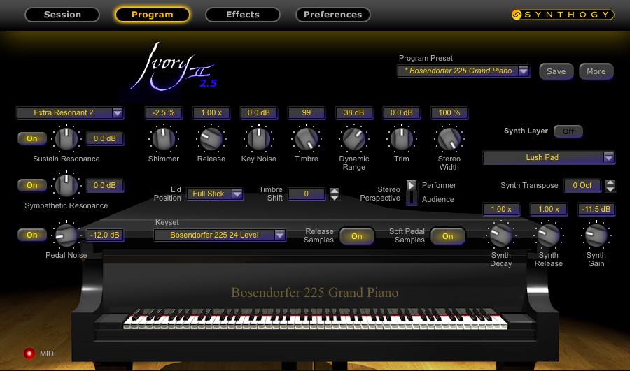 Ivory II-Studio Grands By Synthogy (USB Installation Drive)