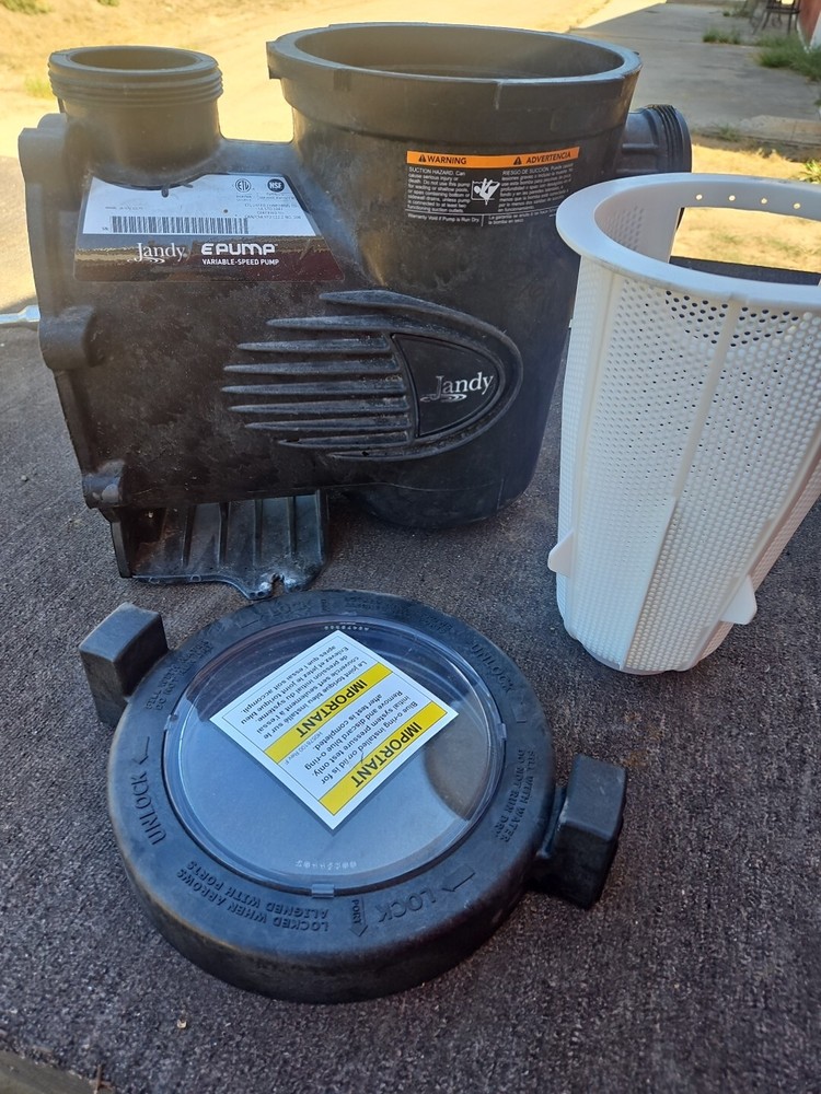 Jandy E Pump Replacement Pump Front, Basket And Lid