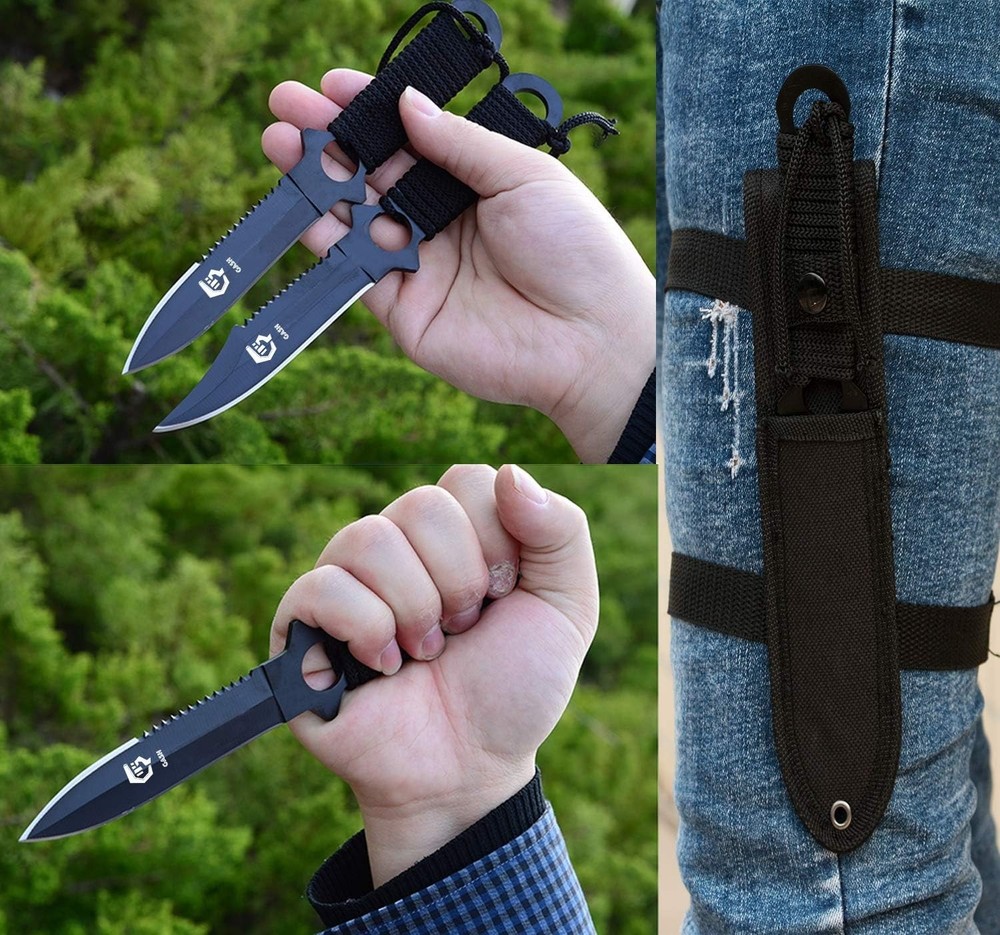 Razor Sharp Scuba Diving Knife with Quick Adjust Straps - Lightweight & Reliable