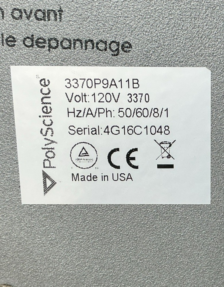 Polyscience 3370P9A11B Model 3370 Liquid-to-Air Recirculating Cooler