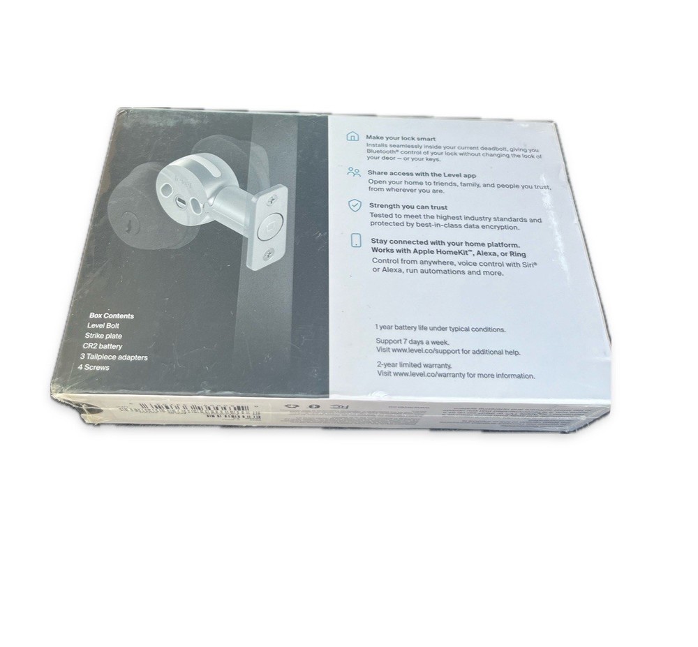 Level Bolt C-D11U A3 Keyless Entry Bluetooth Smart Lock Deadbolt.