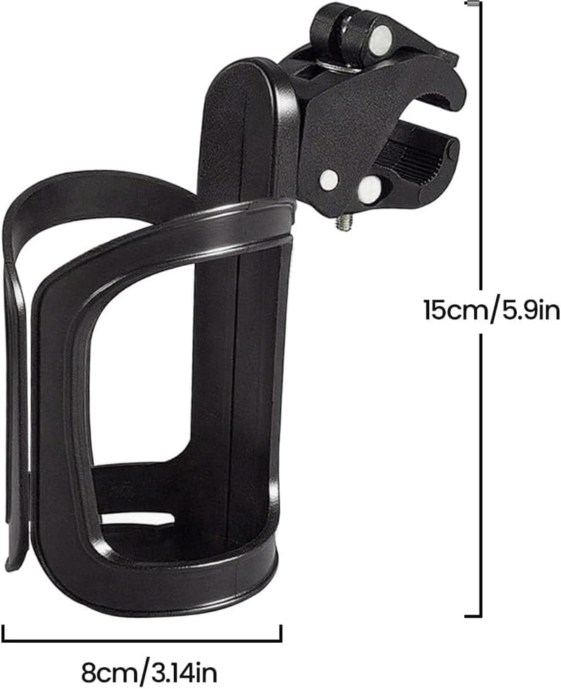 Universal Walker Cup Holder, Wheelchair Cup Holder, Rollator Accessories, Bottle