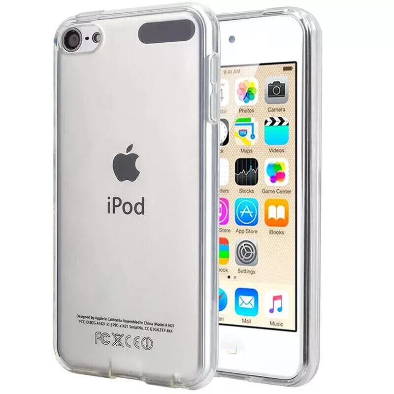 [2 Pcs] Clear Silicone Soft Case for Apple iPod Touch 5th 6th 7th Generation