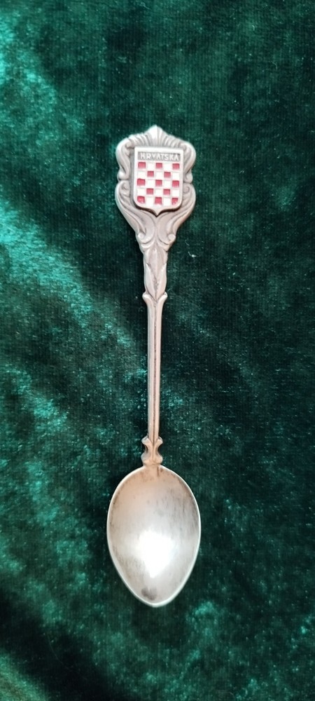 Croatia patriotic SILVER SPOON .800