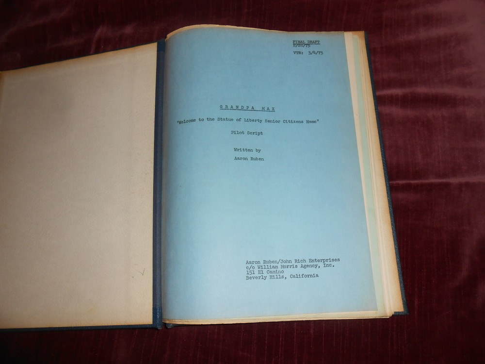 AARON RUBEN (ANDY GRIFFITH SHOW)-GRANDPA MAX-TV SCRIPT-PILOT-FINAL DRAFT