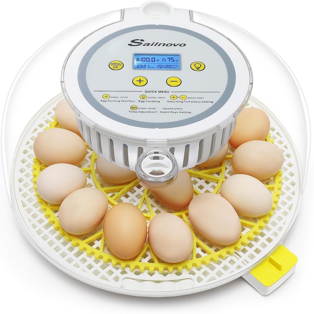 18 Egg Poultry Incubator for Hatching Chick Automatic Turning Egg Incubator⚡