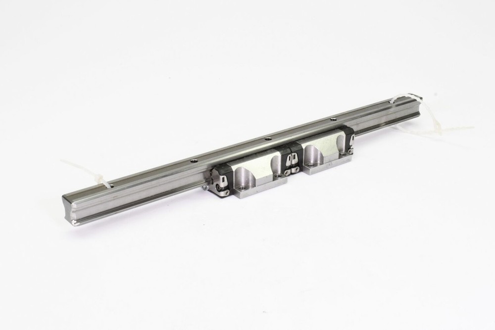 REXROTH R165111420, RO10, Linear rail with two Roller Runner Blocks, L=295mm