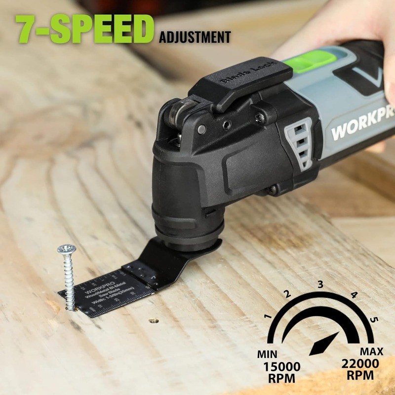 WORKPRO Oscillating Multi-Tool Kit for Christmas, 3.0 Amp Corded Quick