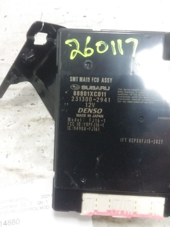 Theft Locking Keyless Access Control Unit Module Fits 19-22 ASCENT 88801XC011