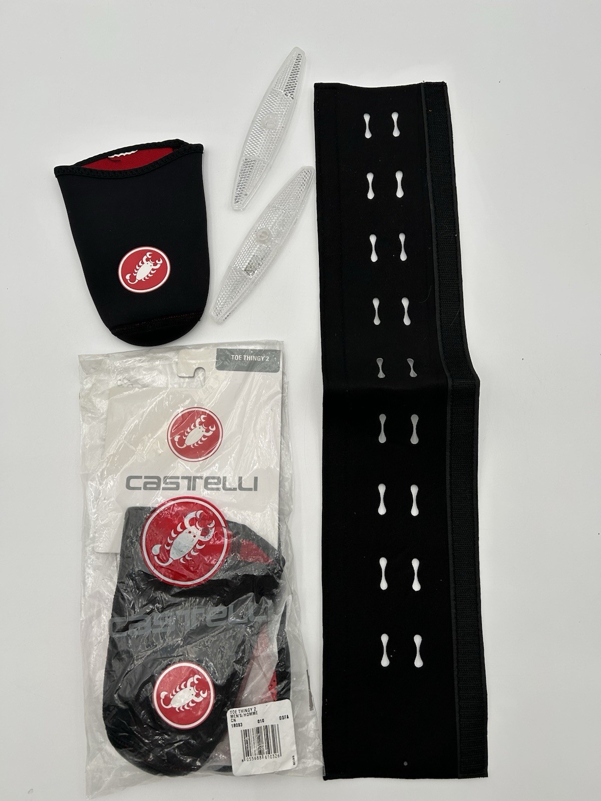 Castelli Toe Thingy 2 Cycling Toe Neoprene Covers Bundle With Cord Keeper