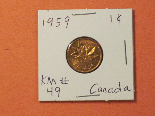 1959 Cent - Canada - KM# 49 - Very nice