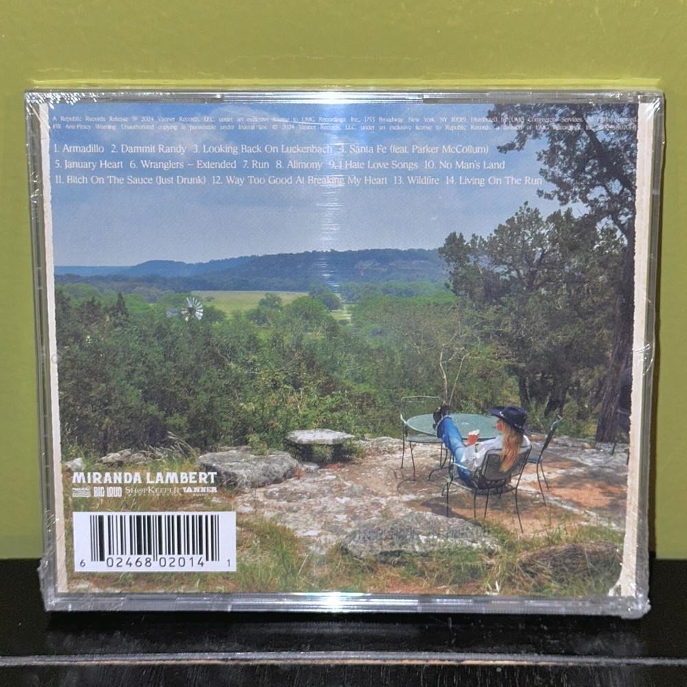 Miranda Lambert Postcards From Texas CD Autographed SIGNED Insert IN HAND