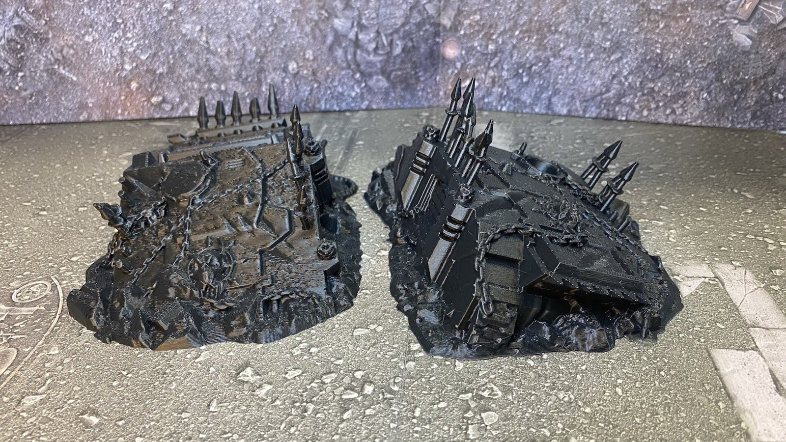 Tabletop Terrain - Wrecked Tanks - Warhammer 40K/ Fantasy Compatible - Lot of 6