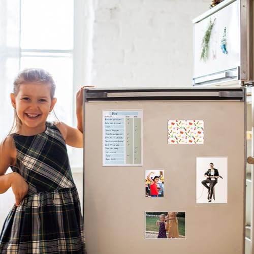 10 Pcs Acrylic Magnetic Picture Photo Frames for Refrigerator Fridge 5x7 4x6