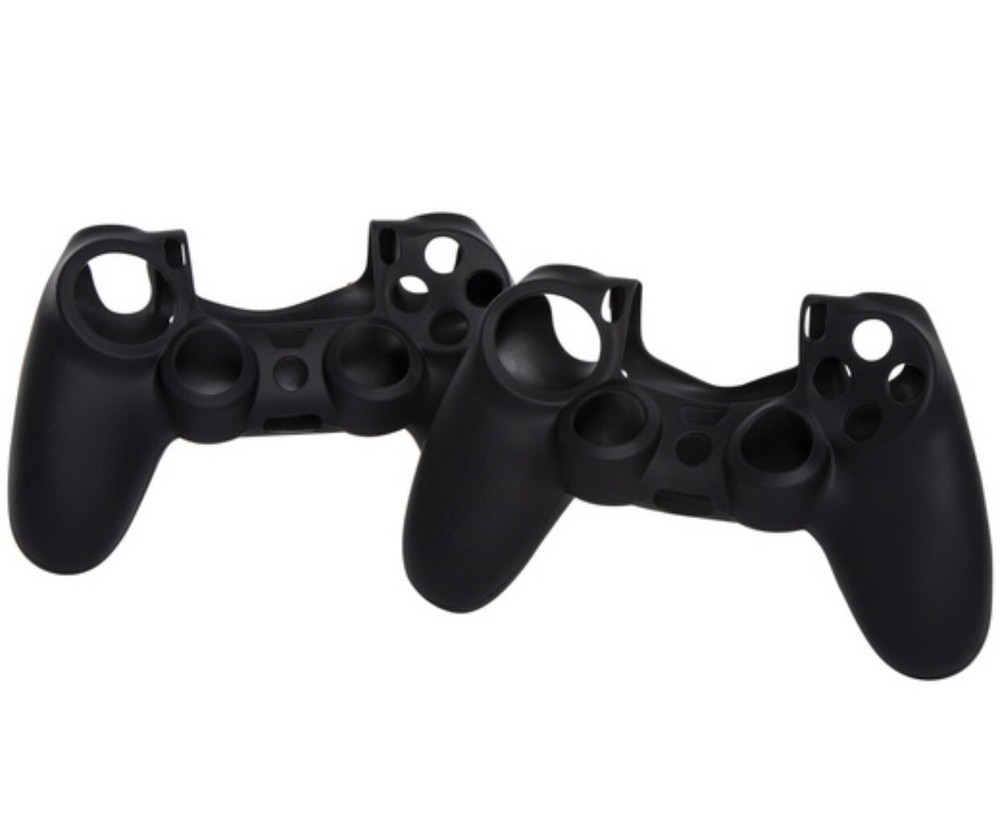 Black No slip Gaming controller skins 2 Pk PS4 DualShock 4 Controllers (fb) O24