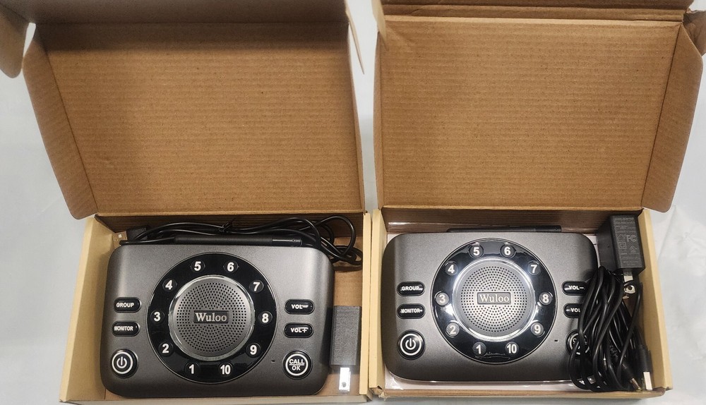 Wuloo Wireless 1 Mile Range Home Intercom System 2 Pack -S600-P2