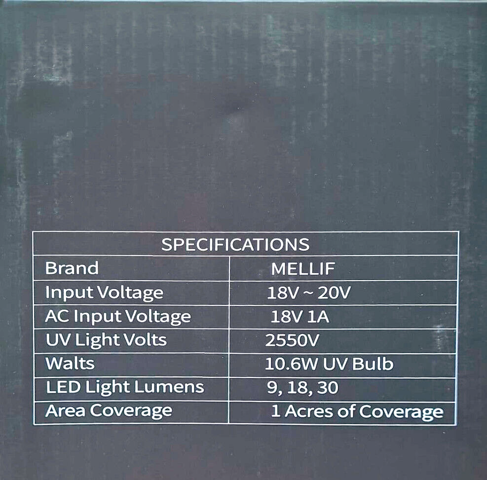 Mellif 20V Cordless Corded Mosquito Bug Zapper Lantern FOR DEWALT 20V Bare Tool