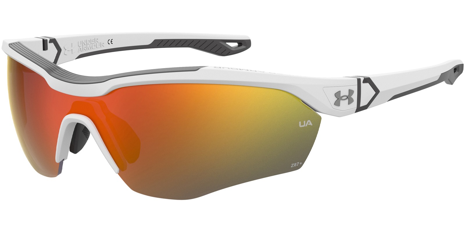 Under Armour UA Yard Pro ANSI Z87+ Semi-Rimless Wrap Sunglasses - UAYARDPRO