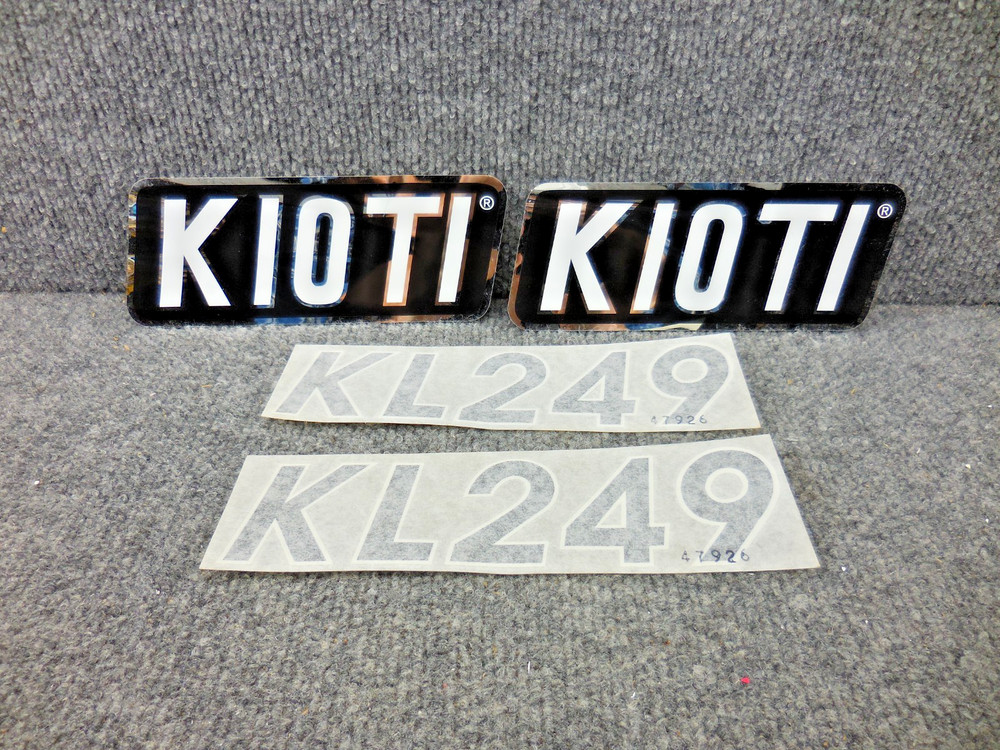 Genuine Kioti KL249 Front Loader Decals 7-3/8" Long