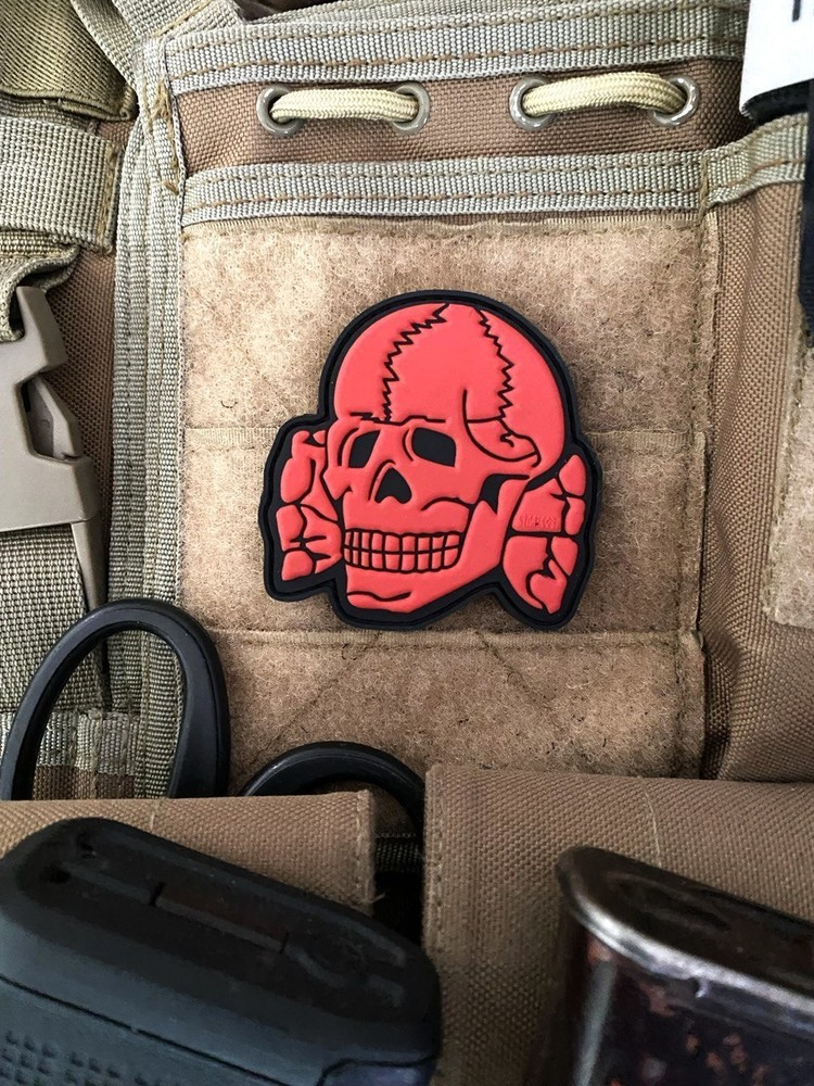 PVC military tactical patch "Skull" old school