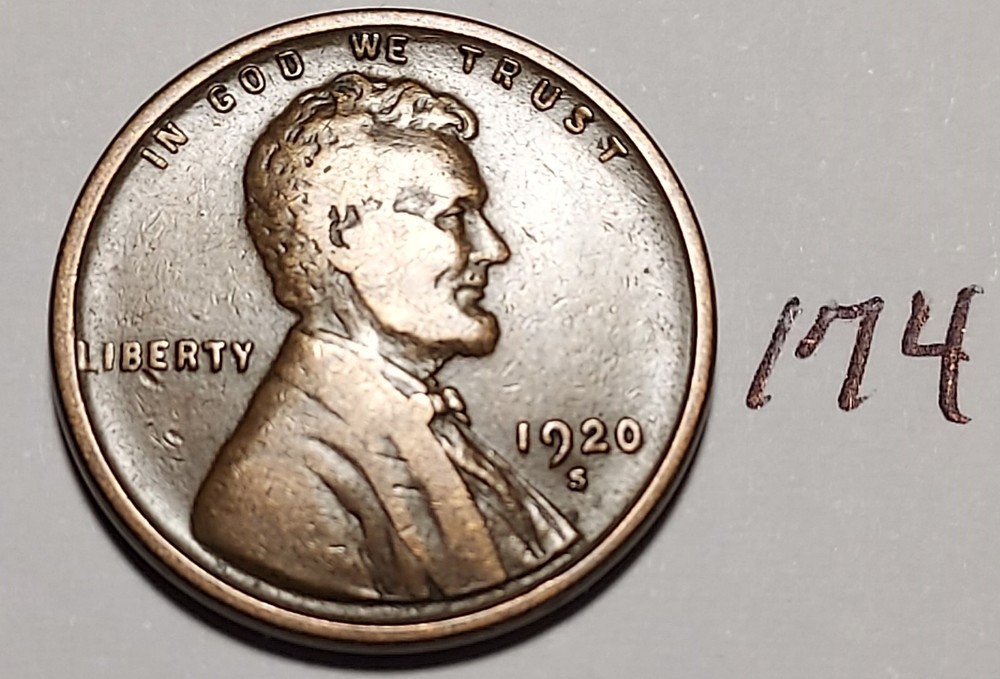 1920-S Lincoln Wheat Cent #174
